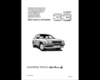 Manual de taller y servicio Alfa Romeo 33 1988 (PDF)