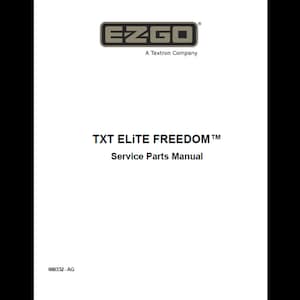 2017 EzGo TXT Elite Freedom 48V 電動ゴルフカー スペアパーツカタログ PDF ダウンロード