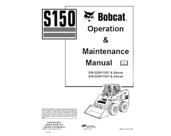 Manual de operación del minicargador Bobcat S150 (Descarga en PDF) - N.° de serie 526911001 y superiores