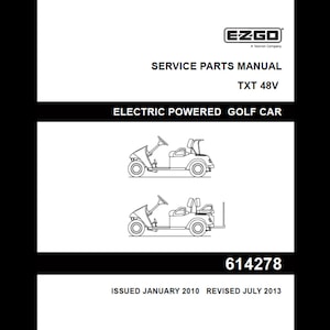 2010 EzGo TXT Fleet 48V Freedom 48V Shuttle 48V 電動ゴルフカー スペアパーツカタログ PDF ダウンロード