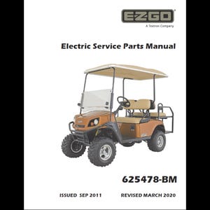 2012 EzGo Express S4 および Express L4 電動ゴルフカー スペアパーツ カタログ PDF