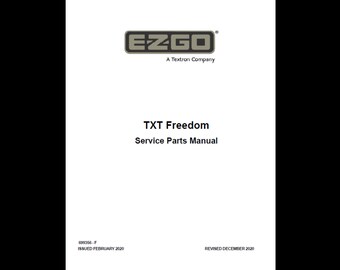Catálogo de repuestos para el carro de golf a gasolina Kyefi EzGo TXT Freedom 2020 (descarga en PDF)