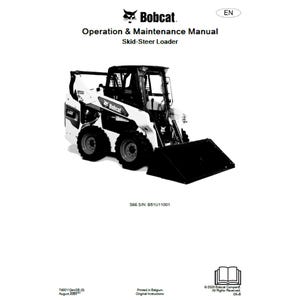 Bobcat S66 1 Skid-Steer Loader S/N B51U11001 & Above Operation and Maintenance Manual PDF
