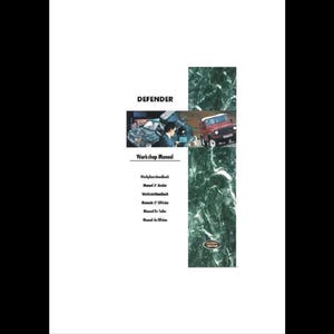 1996 Land Rover 300 Tdi Defender Workshop Manual pdf download