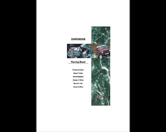 Manual de taller del Land Rover 300 Tdi Defender 1996 (PDF)