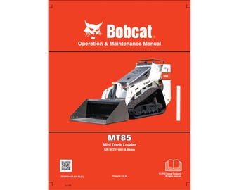 Manual de operación y mantenimiento de la minicargadora de orugas Bobcat MT 85, n.° de serie B3TR11001 y superiores (PDF)