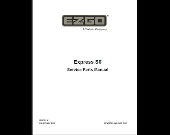 Catálogo de piezas del EzGo Express S6 2019 (Descarga en PDF)