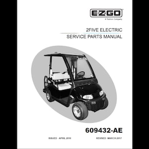2010 2015 EzGo 2Five 電動ゴルフカー スペアパーツカタログ PDF