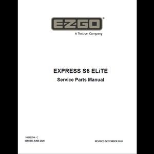 2020 EzGo Express S6 Elite 電動車両スペアパーツカタログ PDF ダウンロード xx
