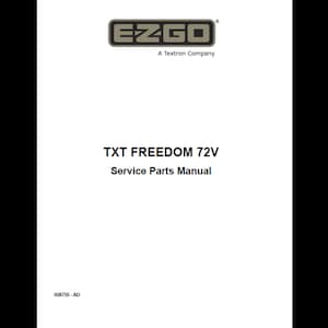 2017 EzGo TXT Freedom 72V 電動ゴルフカー スペアパーツカタログ PDF ダウンロード