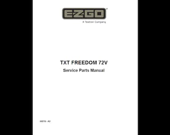 Catálogo de repuestos para carros de golf eléctricos EzGo TXT Freedom 72V 2017 (PDF)