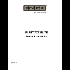 2017 EzGo TXT Fleet Elite 48V 電動ゴルフカー スペアパーツカタログ PDF ダウンロード