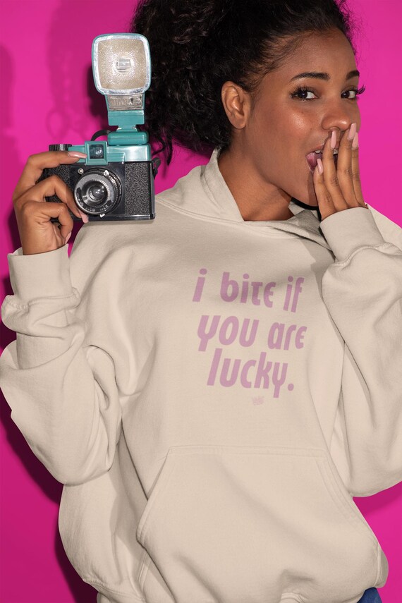 I Bite If You Are Lucky ユニセックス パーカー、Bite Me 