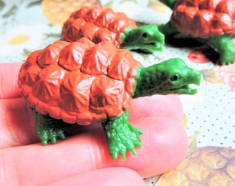 MINIATURE SAWBACK TURTLE Figure Figurines Dollhouse Diorama Terrarium Supplies Plastic Animal Small Animals Mini Figures Tortoise Turtles