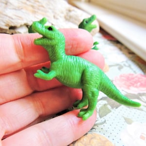 DINOSAURIER SPIELZEUG MINIATUR T-Rex Figur Fee Garten Puppenhaus Diorama Terrarium kleine Mini Kunststoff Cupcake Toppers Dino Geburtstag