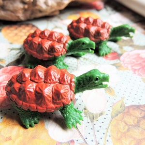 Miniature tortue sciée, figurines maison de poupée, diorama, terrarium, fournitures, plastique, animal, petits animaux, miniature, tortue, tortues
