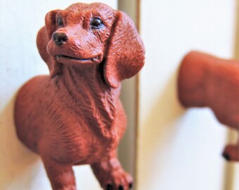 Dog ANIMAL DRAWER KNOBS Pulls Cabinet Handle Hardware Decorative Pull Decor Head & Butt Furniture Bedroom Nursery Bathroom Dresser Dog