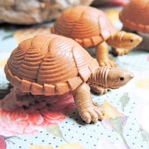 TURTLE MINIATURE Loggerhead Musk Turtles Figure Figurines Dollhouse Diorama Terrarium Supply Animal Small Animal Mini Tortoise River Wetland image 1