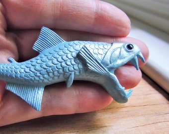 MINIATURE VIPERFISH Deep Sea Fish Animal Figure Figurine Dollhouse Diorama Terrarium Supply Fairy Garden