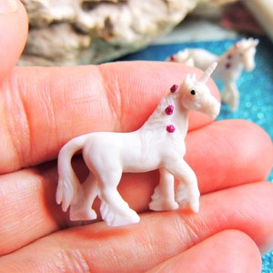 MINIATURE UNICORN Mini Figurine Figure Fairy Garden Dollhouse Diorama Terrarium Tiny Fantasy Mythical