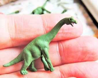 MINIATURE DINOSAUR Brachiosaurus Figurine Figure Fairy Garden Dollhouse Diorama Terrarium Supply Mini Tiny Dino