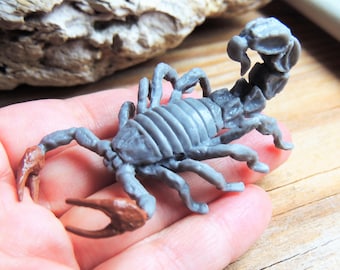 Miniature FAT-TAILED SCORPION Animals Figure Figurine Dollhouse Diorama Terrarium Mini Small Flexible Plastic Animal Safari Ltd Individual