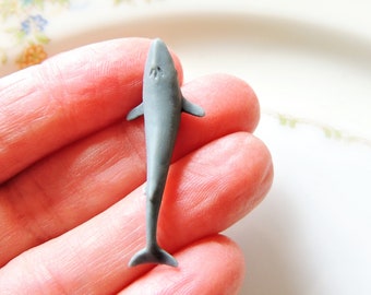 MINIATURE Blue Whale Sea Life Animals Figurine Figure Dollhouse Diorama Terrarium Fairy Garden Supply Small Micro Mini Tiny Miniatures Craft