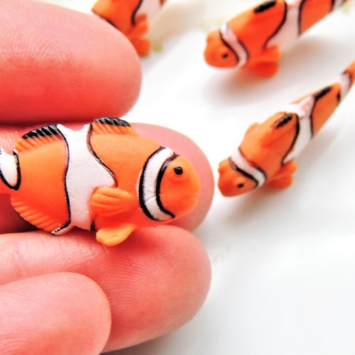 MINIATURE CLOWNFISH Tiny Sea Animals Figurines Figures for - Etsy Australia MINIATURE CLOWNFISH Tiny Sea Animals Figurines Figures for - Etsy Australia