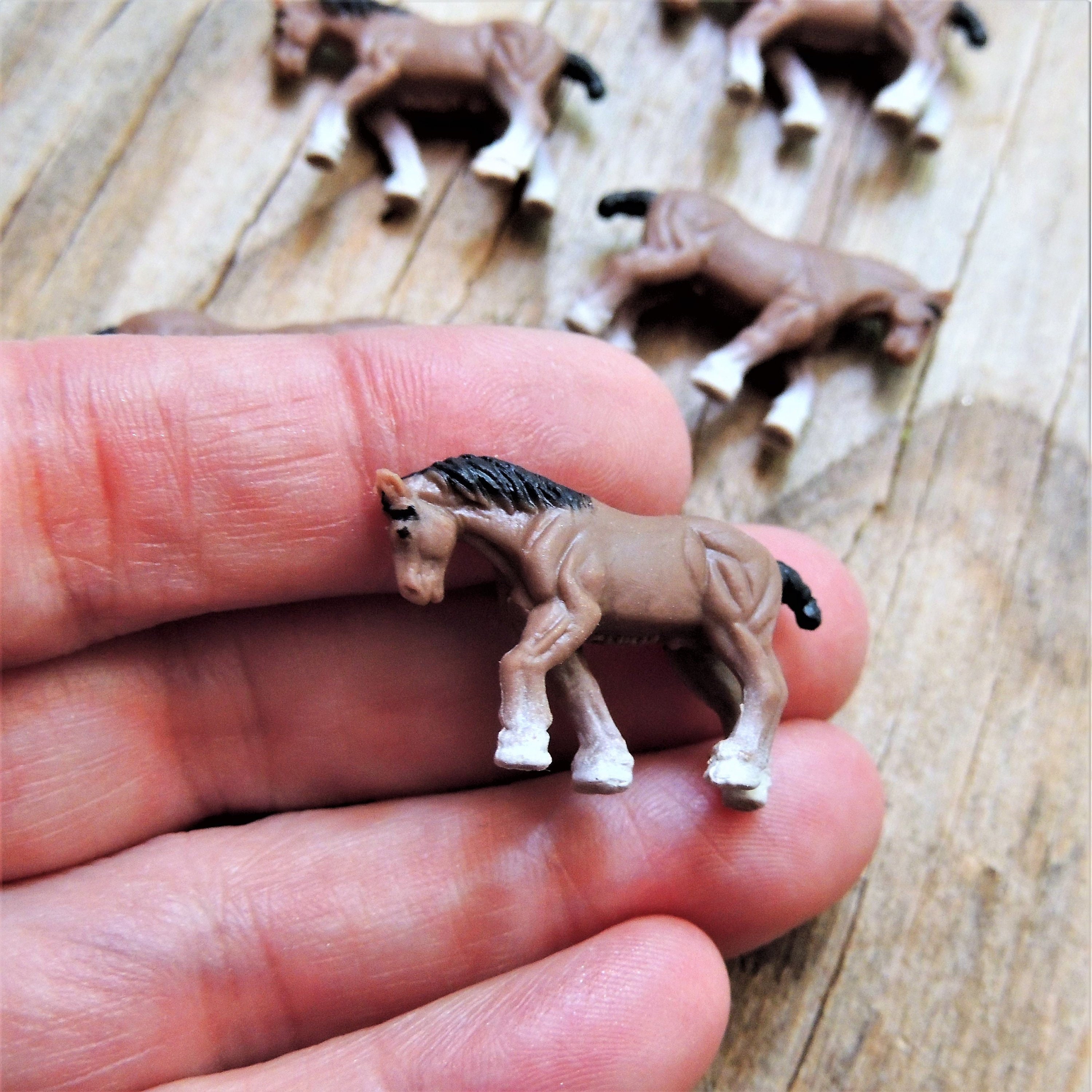 Tiny HORSE MINIATURE Farm Animals Clydesdale Figures Figurine - Etsy