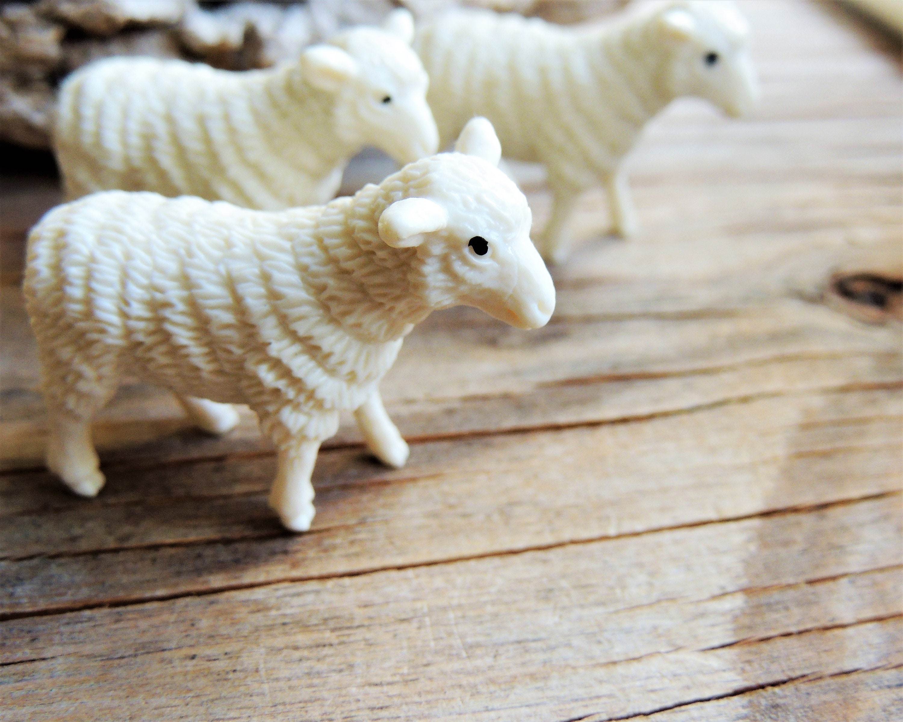 Sheep MINIATURES Animal Figures Figurines Farm Animals Dollhouse Fairy Garden Diorama Terrarium Accessories Small Plastic Craft Supply Toy Etsy