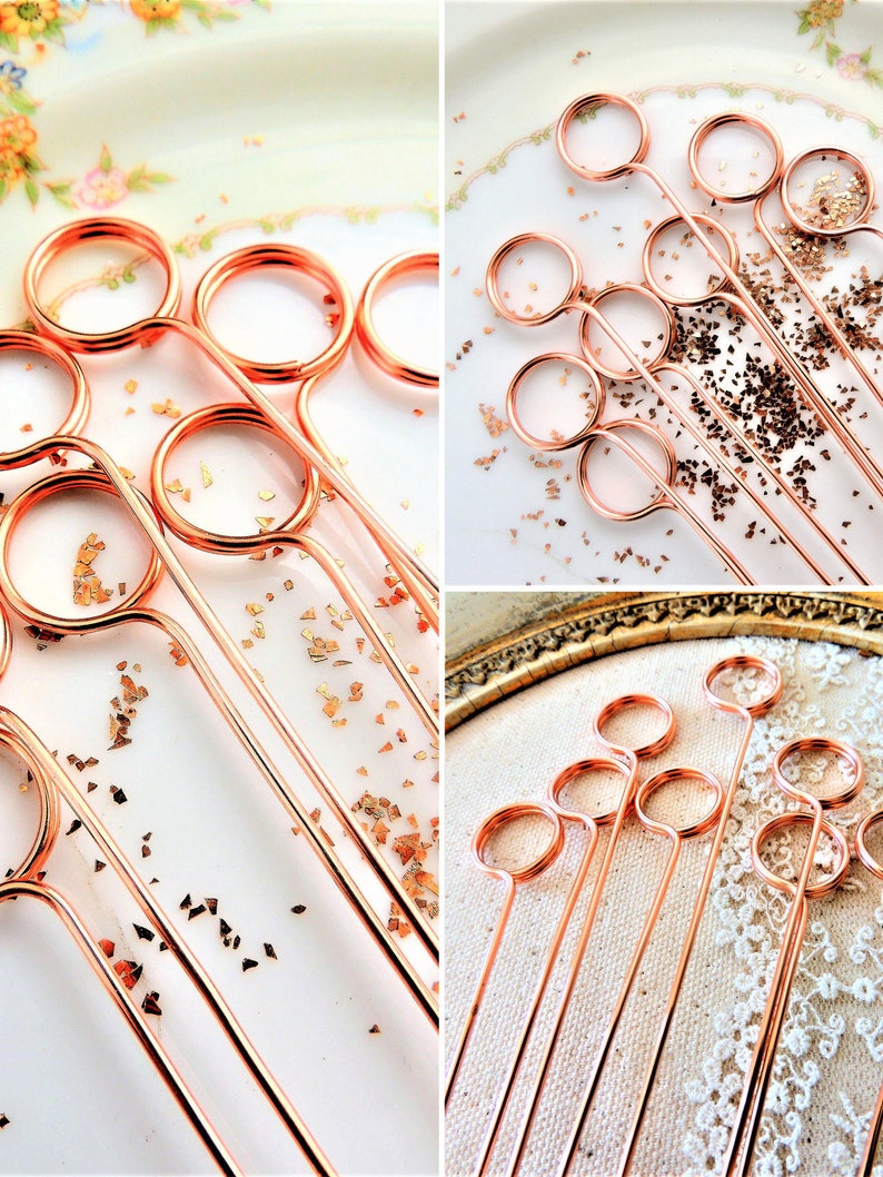 Wire Table Number Holder DIY Swirl Round Stems Pick Photo Etsy