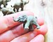 ELEPHANT Tiny MINIATURE Animal Figurines Figure Fairy Garden Animals Dollhouse Diorama Terrarium Soft Rubber Small Miniatures Zoo Circus Toy 