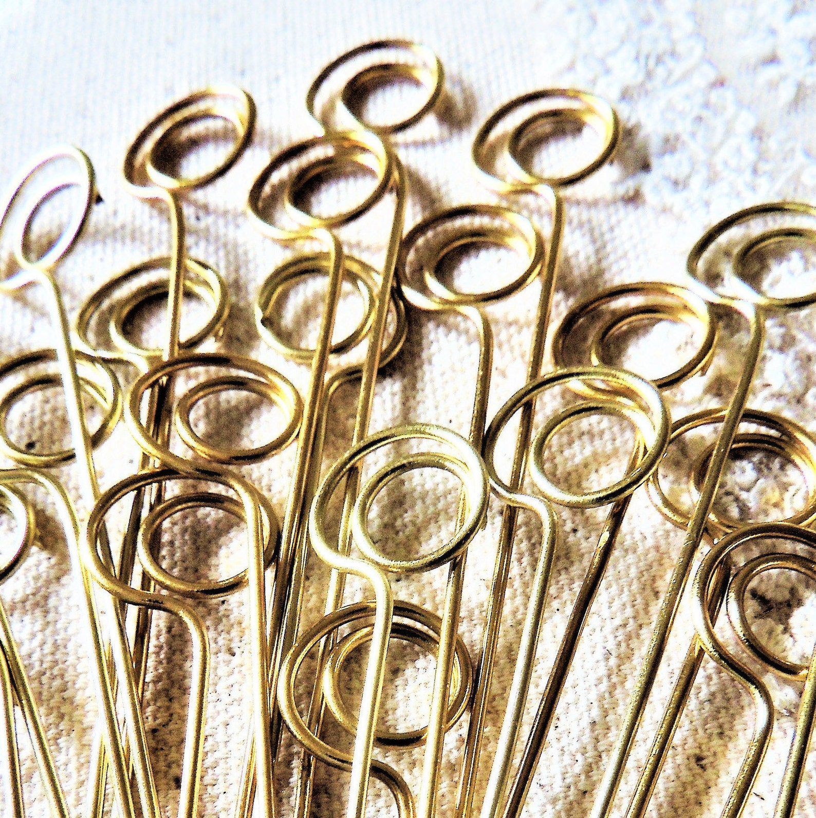 SPIRAL WIRE CARD Holder Long Gold Table Number Holders Wedding Etsy