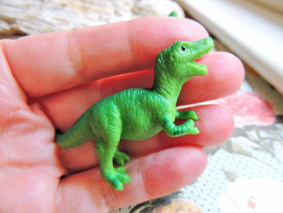 Tiny T-rex Figurine Soft Plastic Dinosaur for Fairy Garden 