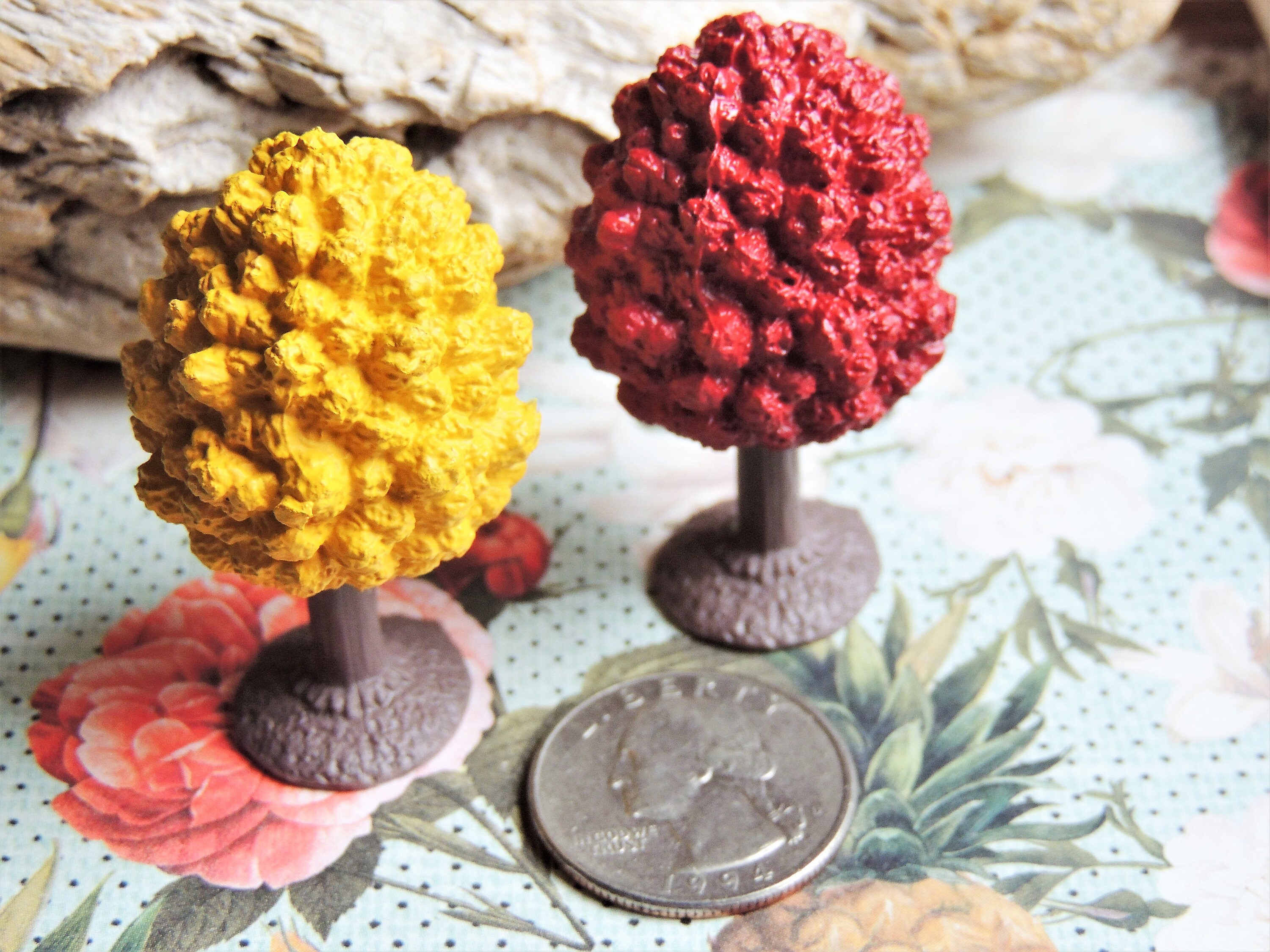 TREE MINIATURE Figurine MAPLE Trees Terrain Fairy Garden Dollhouse ...