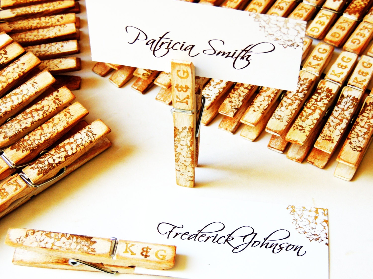 Wood Wedding Place Card Placecard Holder Personalized Etsy