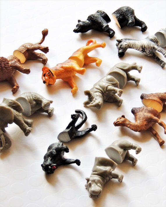 Figurines Animaux de la forêt - SAFARI - Tube de 12 - Pour Enfant