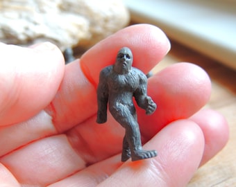 MINIATURE BIGFOOT Tiny Mini Figure Dollhouse Diorama Terrarium Fairy Garden Figurines Sasquatch Cryptozoology