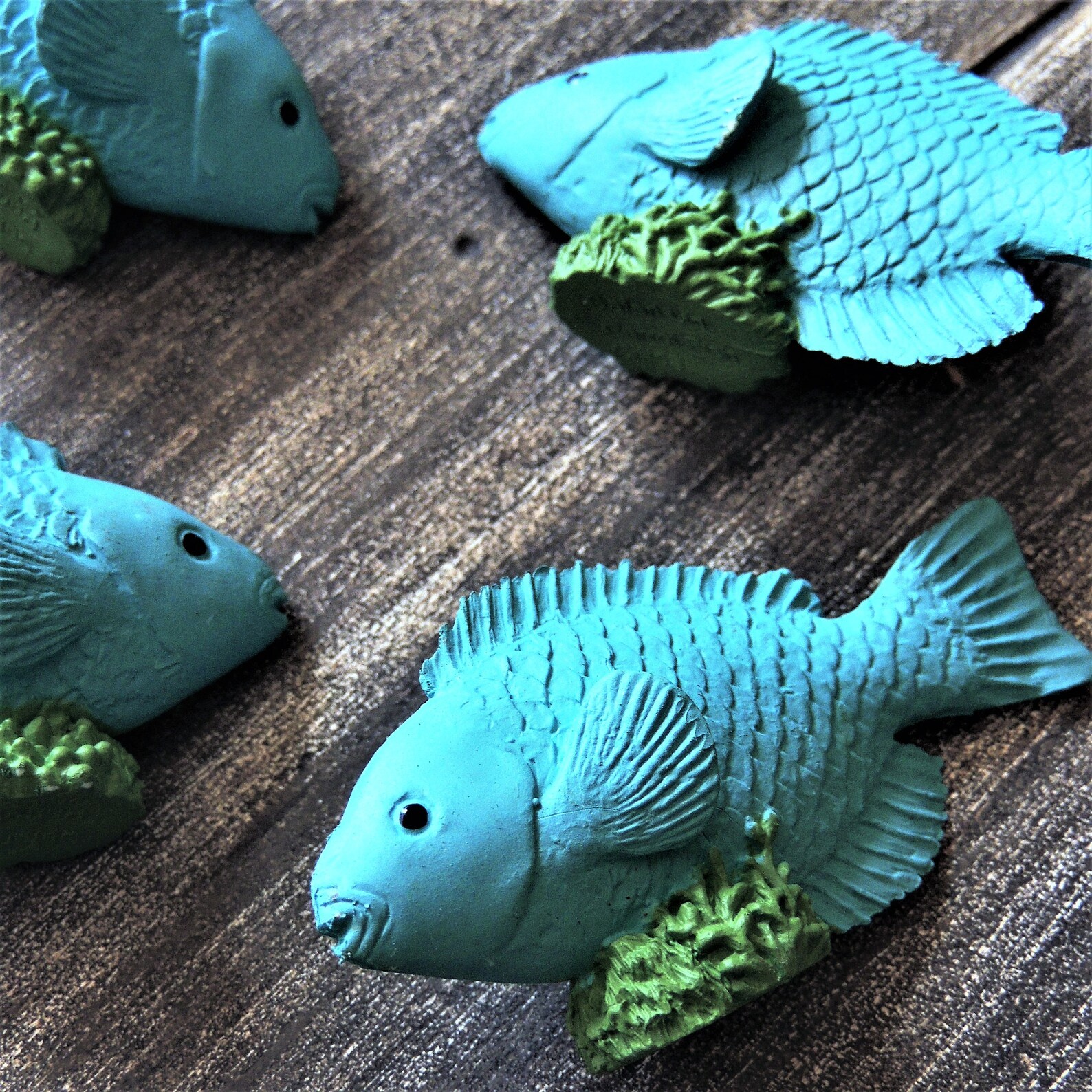 MINIATURE PARROTFISH Fish Animal Figures Figurines Fairy Etsy