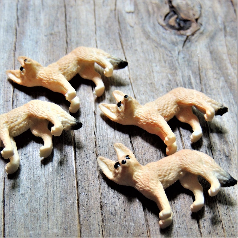 BULK MICRO MINIATURE Fennec Fox Animal Mini Figurines Figures Etsy