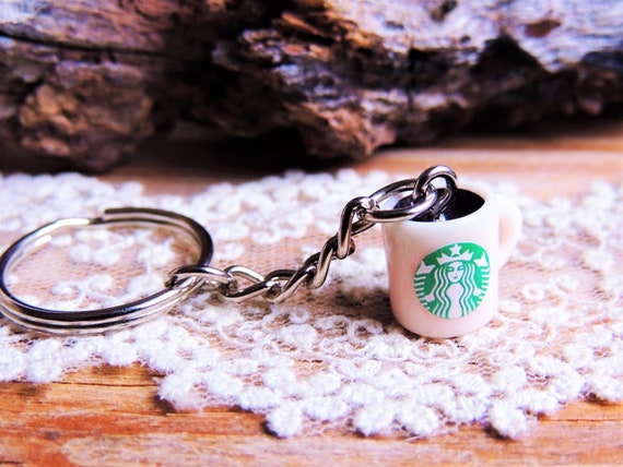 MINI KEYCHAIN STARBUCKS Coffee Cup Key Chain Key Holder Keyring