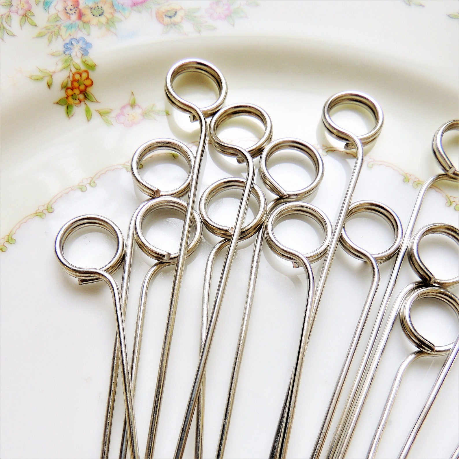 Wire PLACE CARD HOLDERS Silver Gold Table Number Holders Diy Etsy