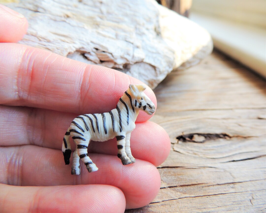 MINIATURE ZEBRA Tiny Zebra Miniatures Animal Figurines Figures for