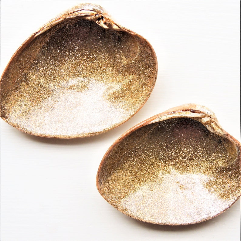 RING DISH GOLD Glitter Trinket Dish Jewelry Tray Wedding Ring Etsy