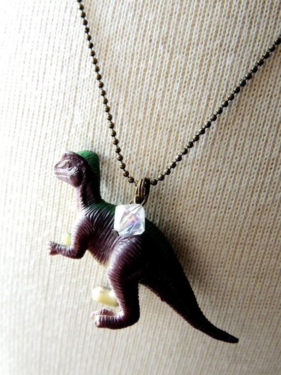Etsy cheap dinosaur necklace