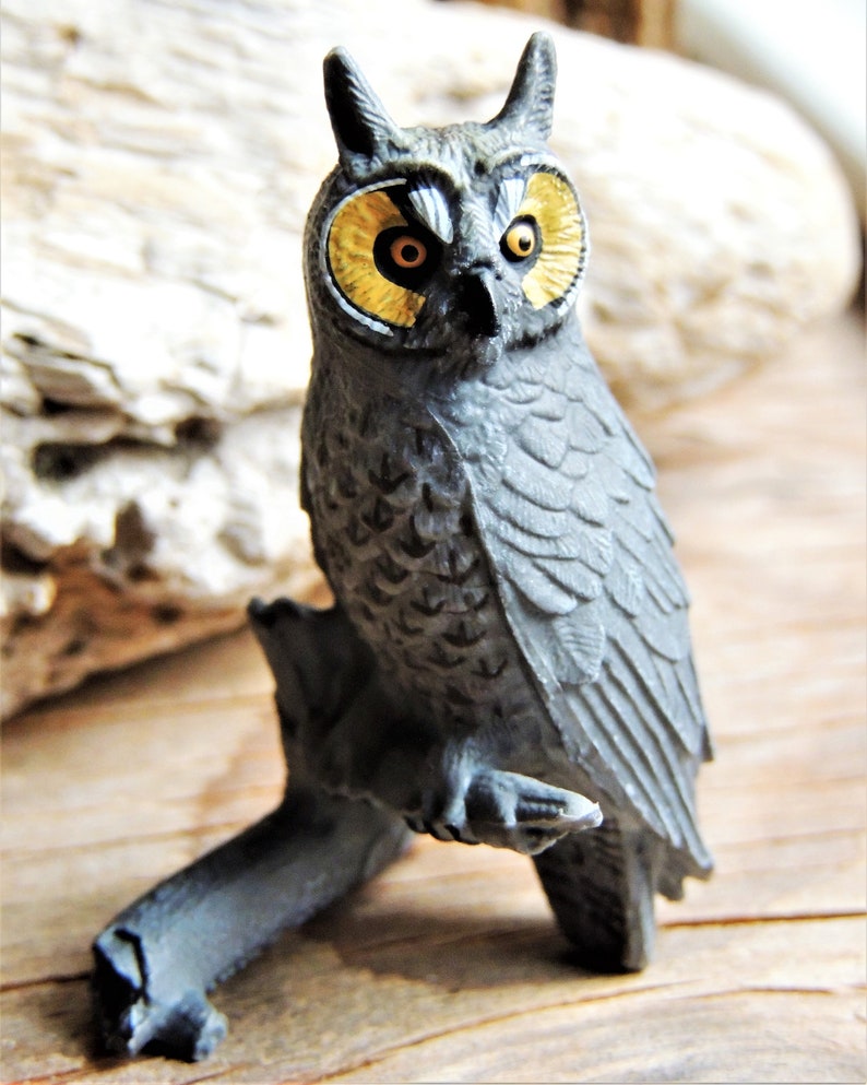 Safari Ltd Wow Birds Long-Eared Owl Miniature Figure - Hand-Painted Toy Bird