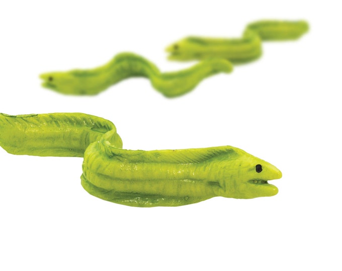 MINIATURE MORAY EEL Animal Figures Figurines Diorama Terrarium - Etsy