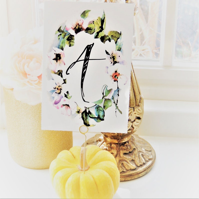 PLACE CARD HOLDERS Gold Silver Wire Table Number Holders Diy Etsy