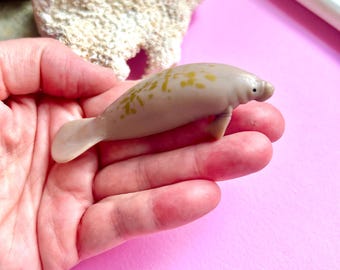 MANATEE MINIATURE Aquatic Animals Figurines Fairy Garden Dollhouse Diorama Terrarium Craft Supply Figures