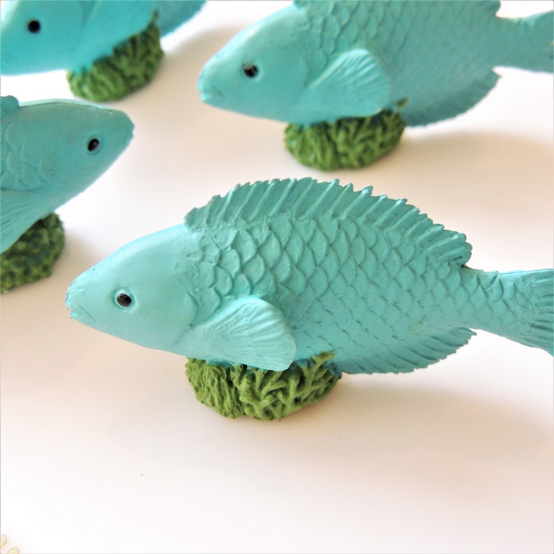 MINIATURE PARROTFISH Fish Animal Figures Figurines Fairy Etsy